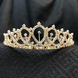 Silver color tiara